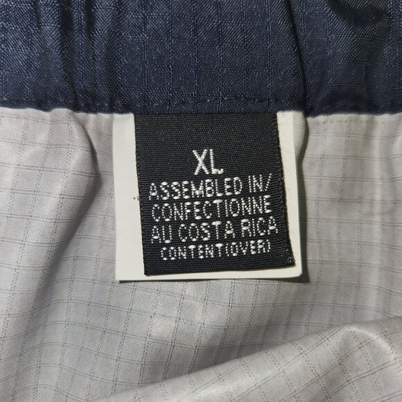 Patagonia Mens XL Full-Zip Nylon Windbreaker Pants Navy Blue Lightweight 2538 - Picture 5 of 9